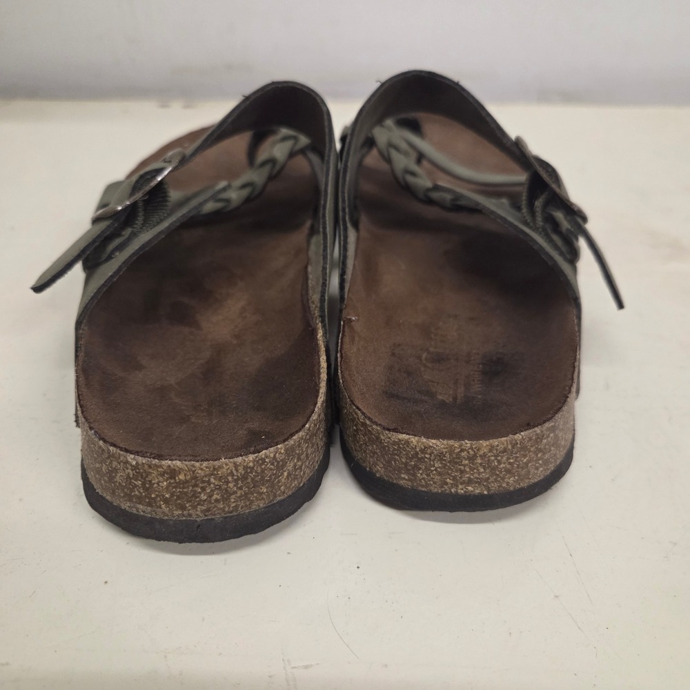Cliffs by White Mountain Olive Green Braided Toe Loop Sandals Womens 8M - Picture 4 of 7